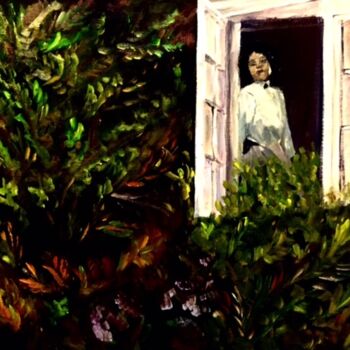 Картина под названием "Nostalgia" - Mónica Caruncho Fontela, Подлинное произведение искусства, Масло