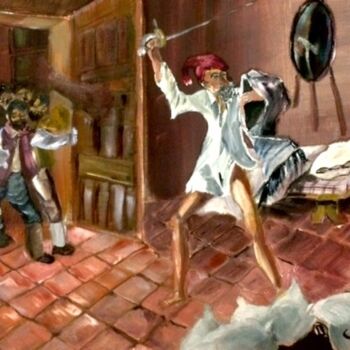 绘画 标题为“Don Quijote” 由Mónica Caruncho Fontela, 原创艺术品, 油