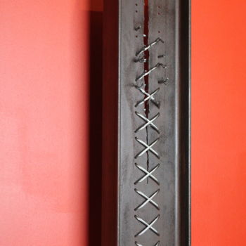 Sculpture titled "Rupture" by Claude Germain, Original Artwork, Metals