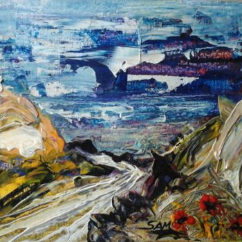 Painting titled "LA BAIE AUX COQUELI…" by Sam De Beauregard, Original Artwork, Acrylic