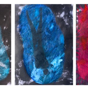 Painting titled ""Three elements" ai…" by Giulio Benatti, Original Artwork, Oil
