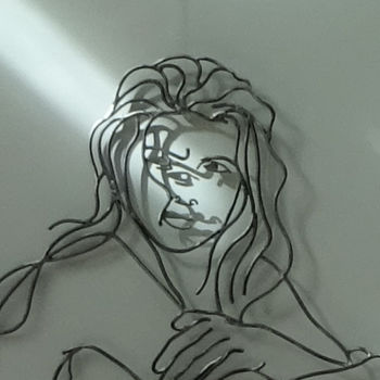 Sculpture titled "Kathy" by Marc Terrade, Original Artwork, Metals
