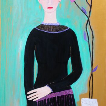 Painting titled "Hava" by Janna Shulrufer, Original Artwork, Oil