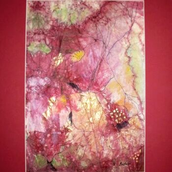 Schilderij getiteld "Flowers in the gard…" door Eva Bodnar, Origineel Kunstwerk, Aquarel