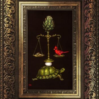 "Pyramid with Artich…" başlıklı Baskıresim Irena Aizen tarafından, Orijinal sanat, Dijital baskı Karton üzerine monte edilmiş