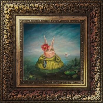 제목이 "Tobias and the Ange…"인 판화 Irena Aizen로, 원작, 디지털 인쇄 판지에 장착됨