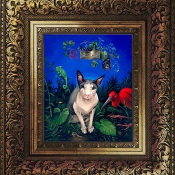 Estampas & grabados titulada "King. Framed Print…" por Irena Aizen, Obra de arte original, Impresión digital Montado en Cart…