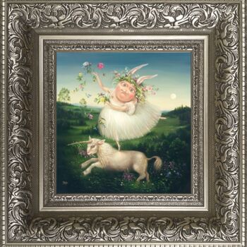 Gravures & estampes intitulée "Flora. Framed Print…" par Irena Aizen, Œuvre d'art originale, Impression numérique Monté sur…