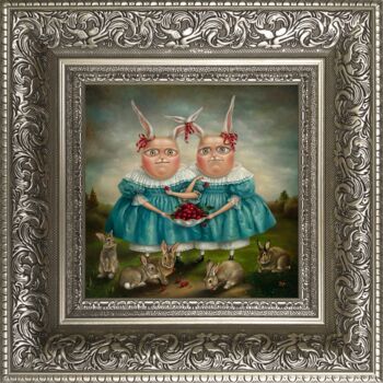 제목이 "Brotherhood. Framed…"인 판화 Irena Aizen로, 원작, 디지털 인쇄 판지에 장착됨