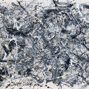Pittura intitolato "N86, Robert Miskine…" da Robert Miskines, Opera d'arte originale, Smalto