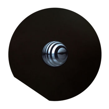 Sculpture titled "Sphere" by Lugufelo, Original Artwork, Aluminium Mounted on Metal