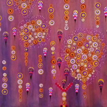 Schilderij getiteld "EL VINO LE NECTAR D…" door Flod, Origineel Kunstwerk, Acryl