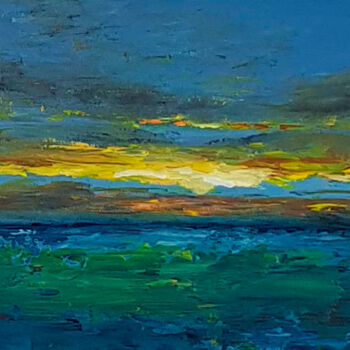 Malerei mit dem Titel "Wundergelb" von Sophia Kühn, Original-Kunstwerk, Acryl