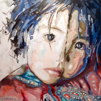 Peinture intitulée "Frida" par Mathilde Grimaud, Œuvre d'art originale, Acrylique