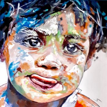 Peinture intitulée "Indi" par Mathilde Grimaud, Œuvre d'art originale, Acrylique