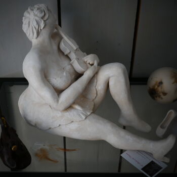 Sculpture titled "120_REVERIE MUSICALE" by L'Atelier De Nanou, Original Artwork, Terra cotta