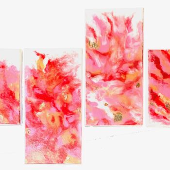 Peinture intitulée "Peinture abstraite…" par Florence Féraud-Aiglin, Œuvre d'art originale, Acrylique