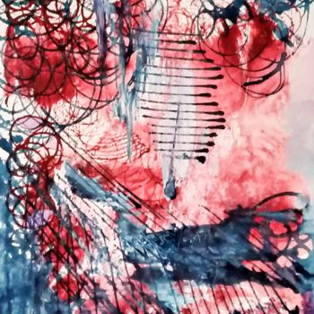 Painting titled "Thorns of loneliness" by Atignas Art, Original Artwork, Acrylic Mounted on Wood Panel