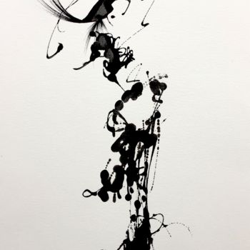 Dessin intitulée "So chic 2" par Lili Ks, Œuvre d'art originale, Encre