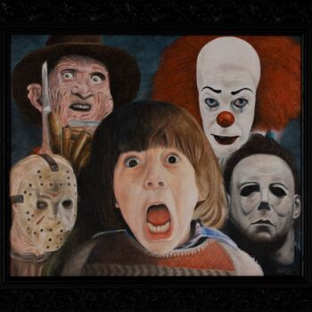 Painting titled "Fear is not a place…" by Marco Santos, Original Artwork, Oil Mounted on Wood Stretcher frame