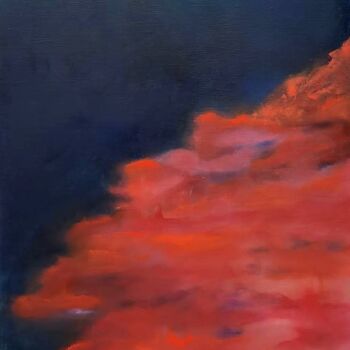 Peinture intitulée "Voyage céleste" par Sylvie Tricard, Œuvre d'art originale, Huile Monté sur Châssis en bois