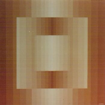 Pittura intitolato "Square Target" da Ralph Berko, Opera d'arte originale