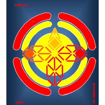 「FREYJA」というタイトルのデジタルアーツ Etienne Frouin (E9 Inertion)によって, オリジナルのアートワーク, 2Dデジタルワーク