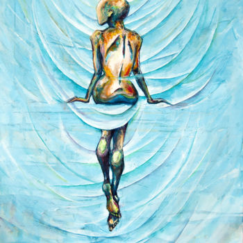 绘画 标题为“Looking back” 由Mariya Markina, 原创艺术品, 油