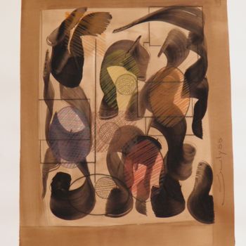 Σχέδιο με τίτλο "Untitled N° 701" από Marc Bulyss, Αυθεντικά έργα τέχνης, Μελάνι