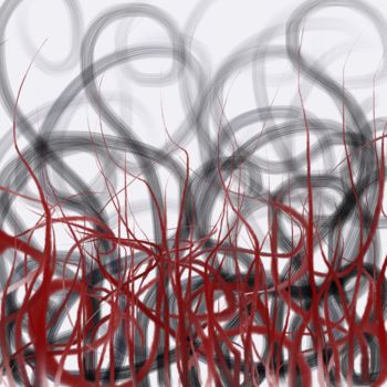 Digital Arts titled "Certitudes et Doutes" by Cila, Original Artwork, Digital Painting