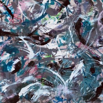 Pittura intitolato "N83 2019, Robert Mi…" da Robert Miskines, Opera d'arte originale, Smalto Montato su Telaio per barella i…