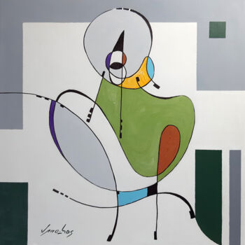 Painting titled "Desconstrução 02" by Vitor Moinhos, Original Artwork, Acrylic