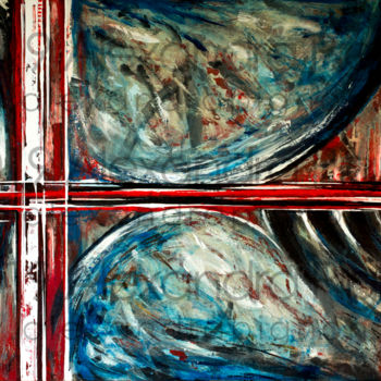 Painting titled "Racing - 2019" by Alexandra Pignon, Original Artwork, Oil Mounted on Other rigid panel