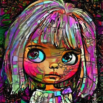 "Little Zoé" başlıklı Dijital Sanat L.Roche tarafından, Orijinal sanat, Akrilik