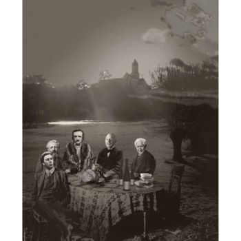 摄影 标题为“Julien Gracq et le…” 由Gérard Bertrand, 原创艺术品, 操纵摄影