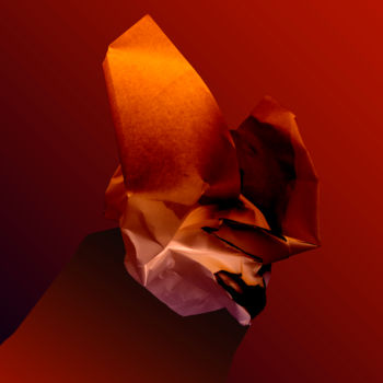 Arts numériques intitulée "Papier 6 - Série "L…" par Gérard Esquerre, Œuvre d'art originale, Travail numérique 2D Monté sur…