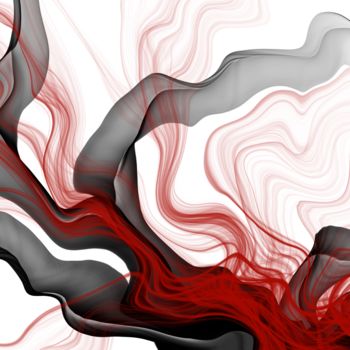 Digital Arts titled "Emotions - 1" by Cila, Original Artwork, Digital Painting Mounted on Aluminium