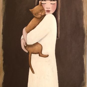 Peinture intitulée "Izélia - 909" par Noëlle Lassailly, Œuvre d'art originale, Acrylique Monté sur Châssis en bois