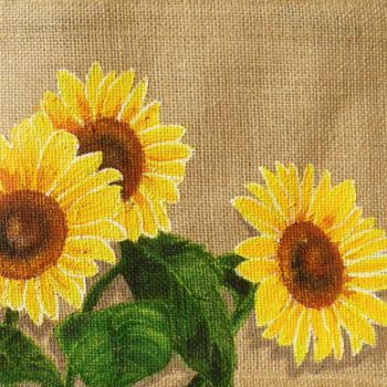 Design titled "Les Tournesols" by Nora Leynadier, Original Artwork, Accessories