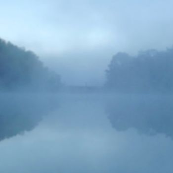 Photography titled "LANDSCAPE: Mists VI…" by Curtis H. Jones, Original Artwork, Digital Photography Mounted on Wood Stretche…