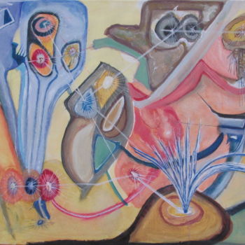 Peinture intitulée "REGARD" par Juan Luis Gandulfo, Œuvre d'art originale, Acrylique Monté sur Châssis en bois