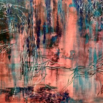 Painting titled "Underneath" by Atignas Art, Original Artwork, Acrylic Mounted on Wood Panel