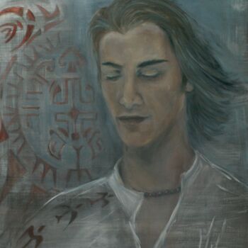 Peinture intitulée "Heimata" par Marie Pascale Martins, Œuvre d'art originale, Huile Monté sur Châssis en bois