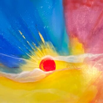 Peinture intitulée "Mystique" par Isabelle Laurent, Œuvre d'art originale, Acrylique