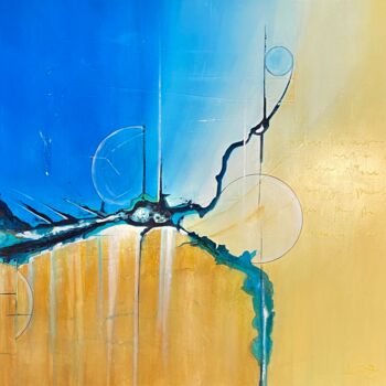 Peinture intitulée "Macrocosme" par Isabelle Laurent, Œuvre d'art originale, Acrylique