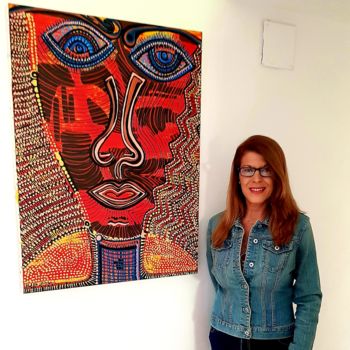 Pittura intitolato "Mirit Ben-Nun Woman…" da Mirit Ben-Nun, Opera d'arte originale, Acrilico