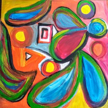 Painting titled "L' Ange" by Tomy, Original Artwork, Acrylic