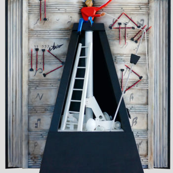 Peinture intitulée "Chef d'orchestre (f…" par Bernard Amiot, Œuvre d'art originale, Huile