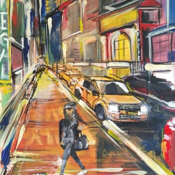Schilderij getiteld "Speed" door Rinalds Vanadzins, Origineel Kunstwerk, Acryl