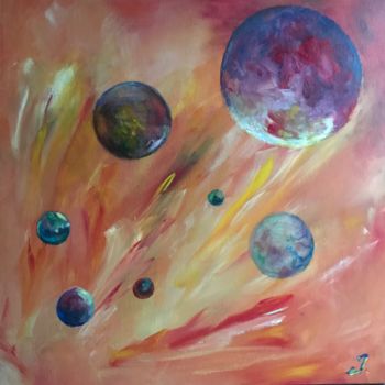 Peinture intitulée "Vibration" par Isabelle Ny, Œuvre d'art originale, Acrylique